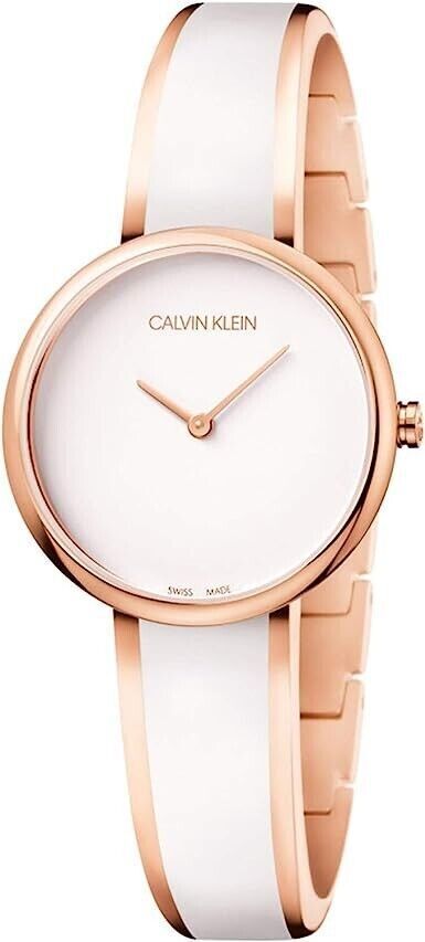 New Swiss Made CALVIN KLEIN Seduce Quartz White Dial Ladies Watch