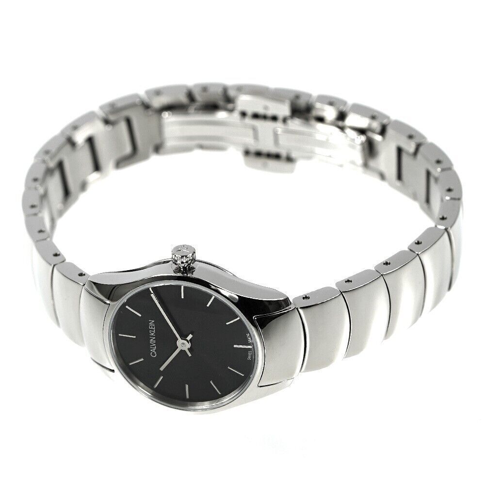 New Swiss Made CALVIN KLEIN Classic Quartz Black Dial Ladies Watch