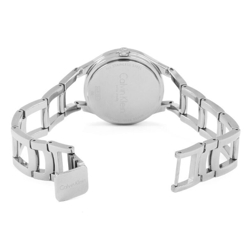 New Swiss Made CALVIN KLEIN Class Silver Dial Stainless Steel Ladies Watch