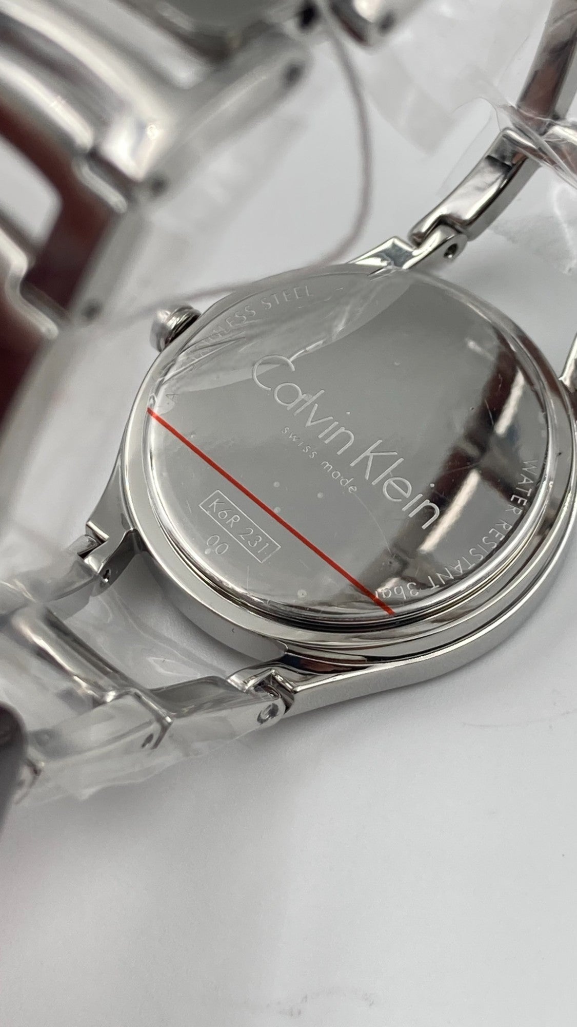 New Swiss Made CALVIN KLEIN Class Silver Dial Stainless Steel Ladies Watch
