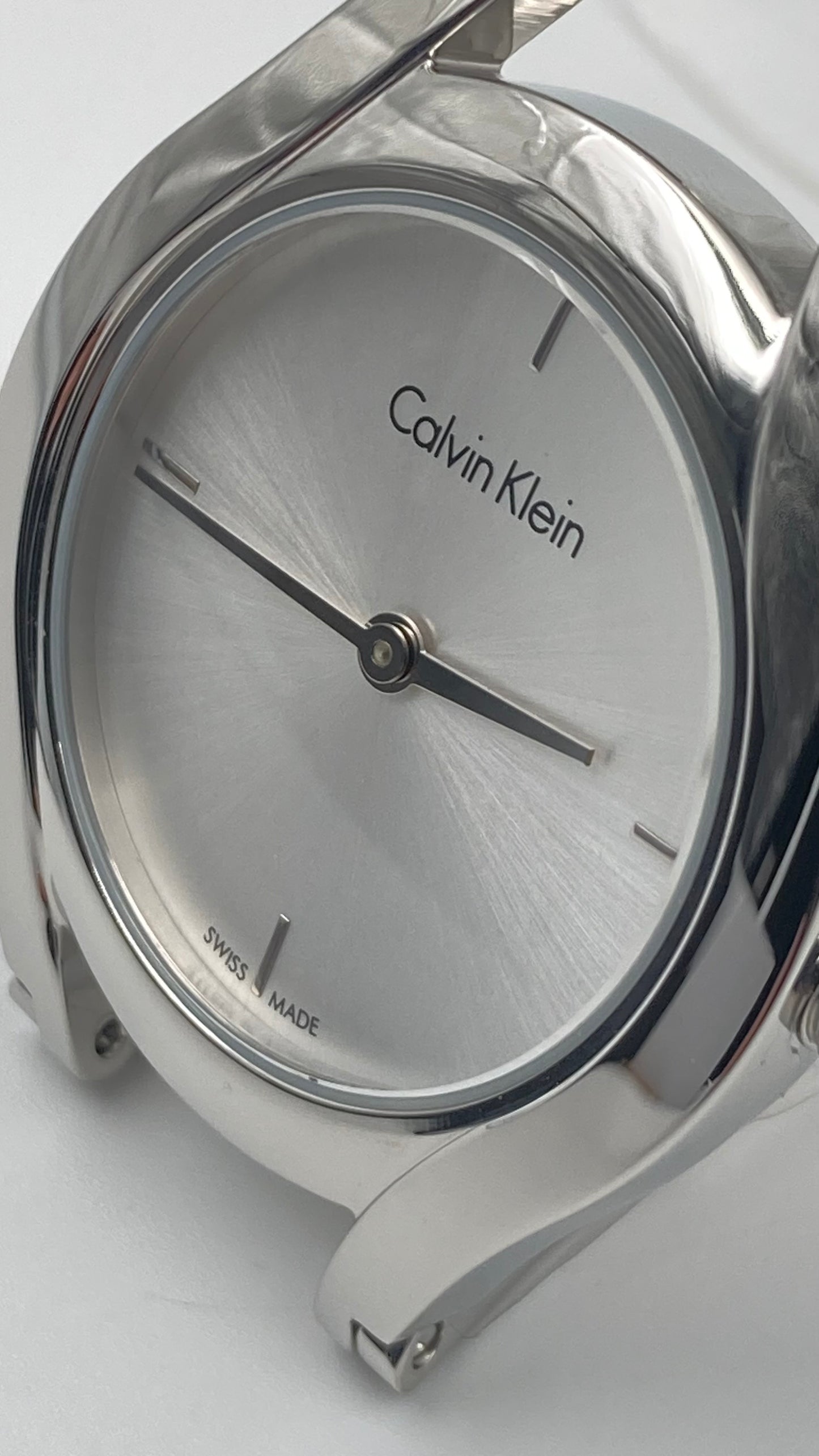 New Swiss Made CALVIN KLEIN Class Silver Dial Stainless Steel Ladies Watch