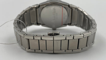 Neue, in der Schweiz hergestellte CALVIN KLEIN Step Damenuhr mit schwarzem Zifferblatt