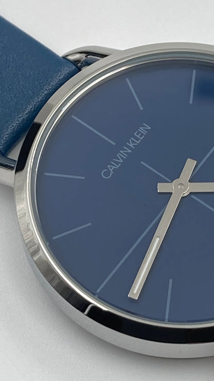 New Swiss Made CALVIN KLEIN Even Quartz Blue Dial Ladies Watch