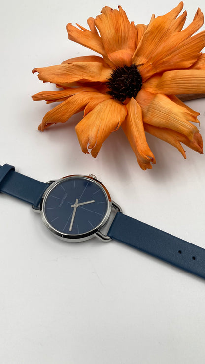 New Swiss Made CALVIN KLEIN Even Quartz Blue Dial Ladies Watch