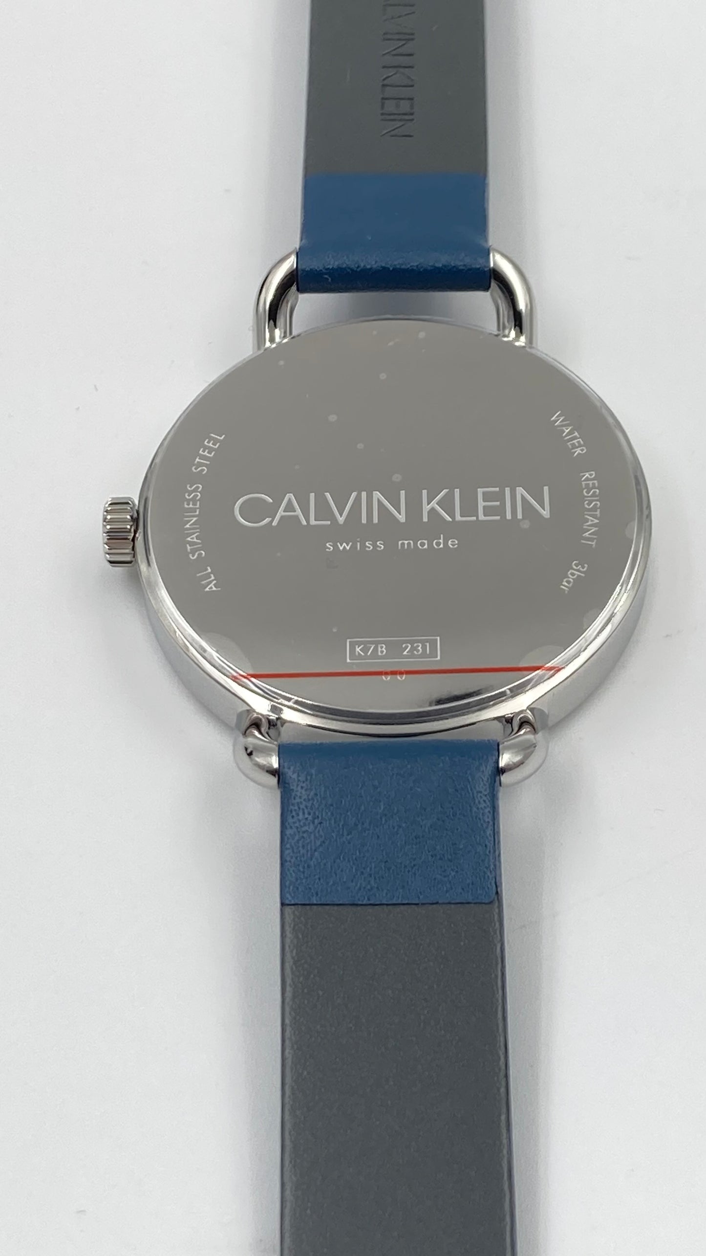 New Swiss Made CALVIN KLEIN Even Quartz Blue Dial Ladies Watch