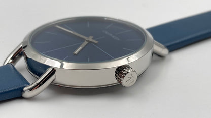New Swiss Made CALVIN KLEIN Even Quartz Blue Dial Ladies Watch