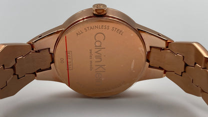 New Swiss Made CALVIN KLEIN Snake Quartz Silver Dial Ladies Watch