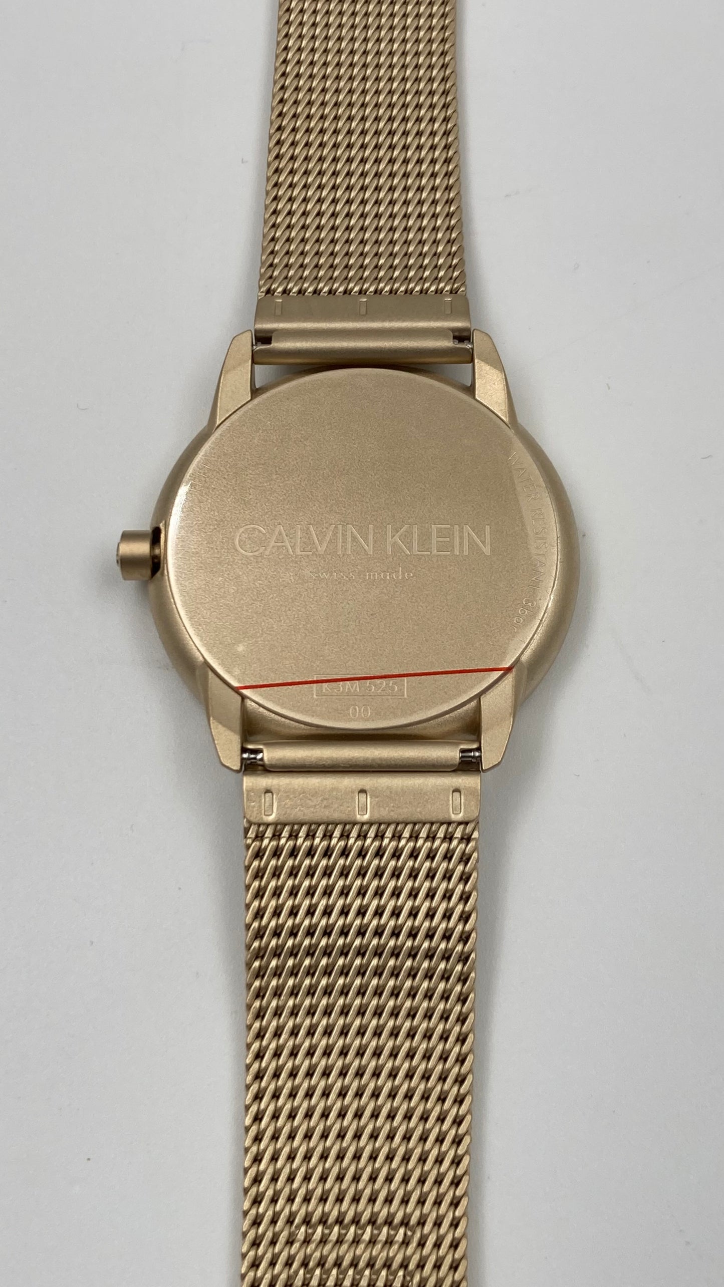 Neue, in der Schweiz hergestellte CALVIN KLEIN Minimal Quartz Unisex-Armbanduhr mit blauem Zifferblatt