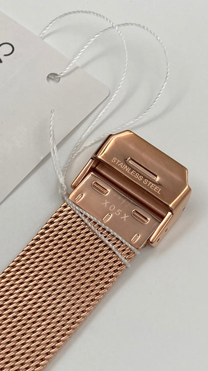 Neue, in der Schweiz hergestellte CALVIN KLEIN Unisex-Armbanduhr „Minimal“ in Roségold