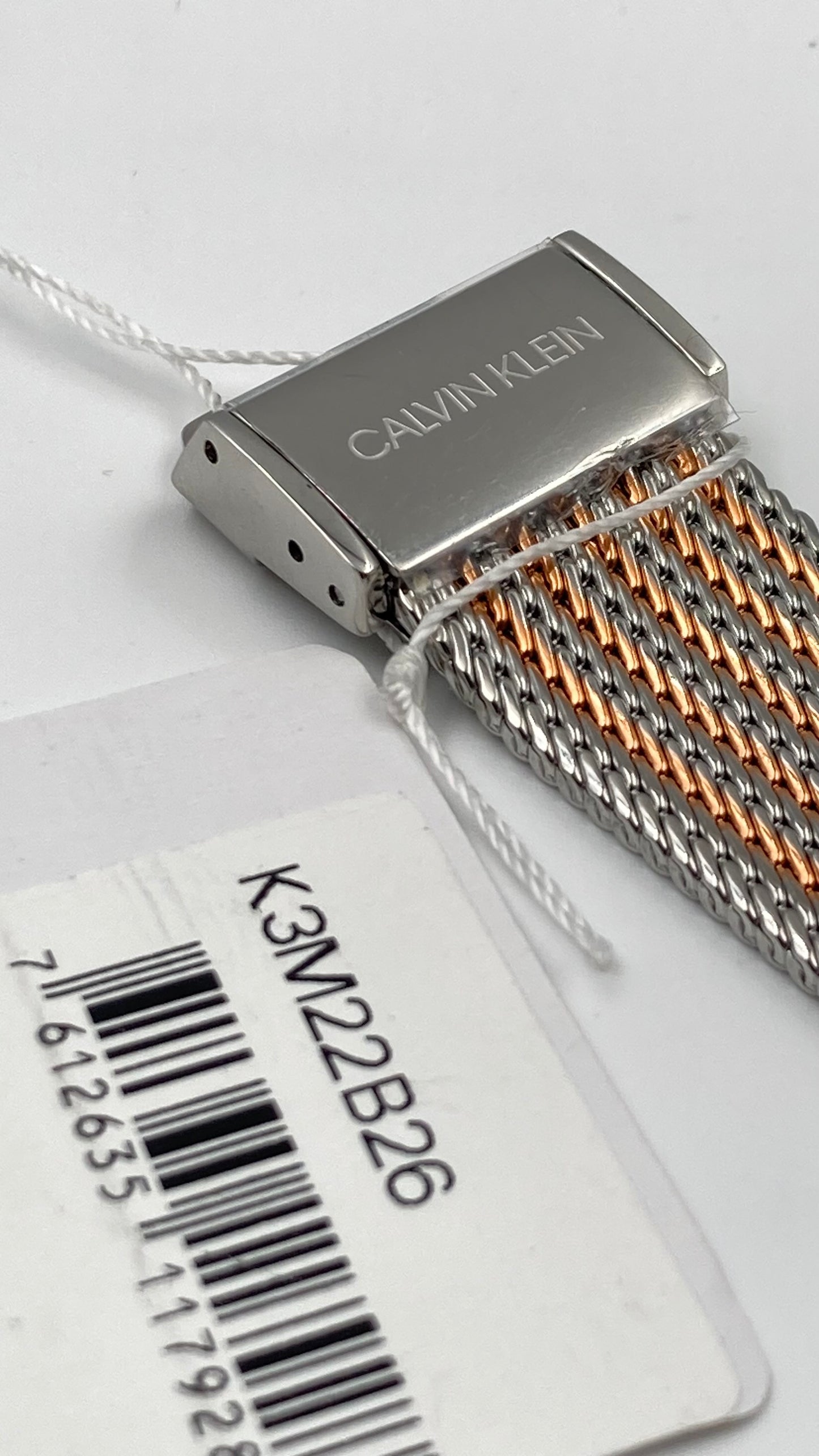 Neue, in der Schweiz hergestellte CALVIN KLEIN Minimal Quartz Unisex-Armbanduhr mit silbernem Zifferblatt