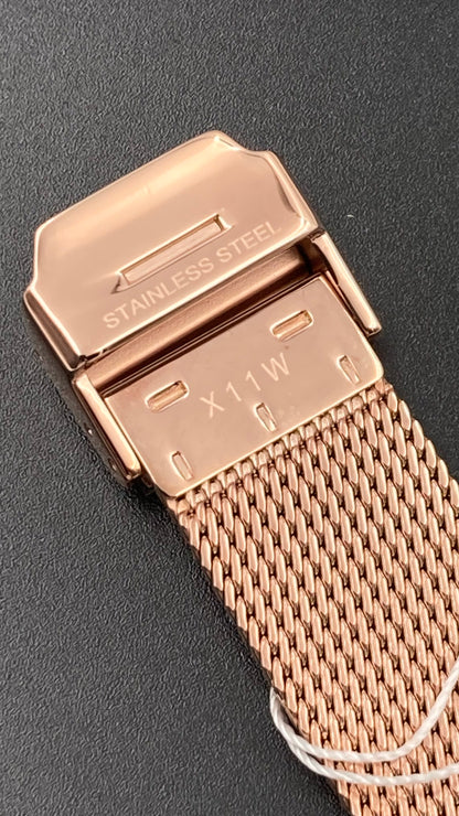 Neue, in der Schweiz hergestellte CALVIN KLEIN Minimal Quartz Damenuhr mit schwarzem Zifferblatt