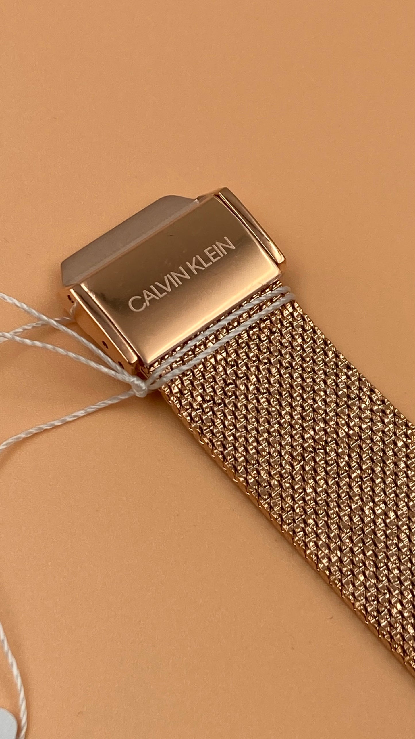 Neue, in der Schweiz hergestellte CALVIN KLEIN Minimal Quartz Damenuhr mit silbernem Zifferblatt