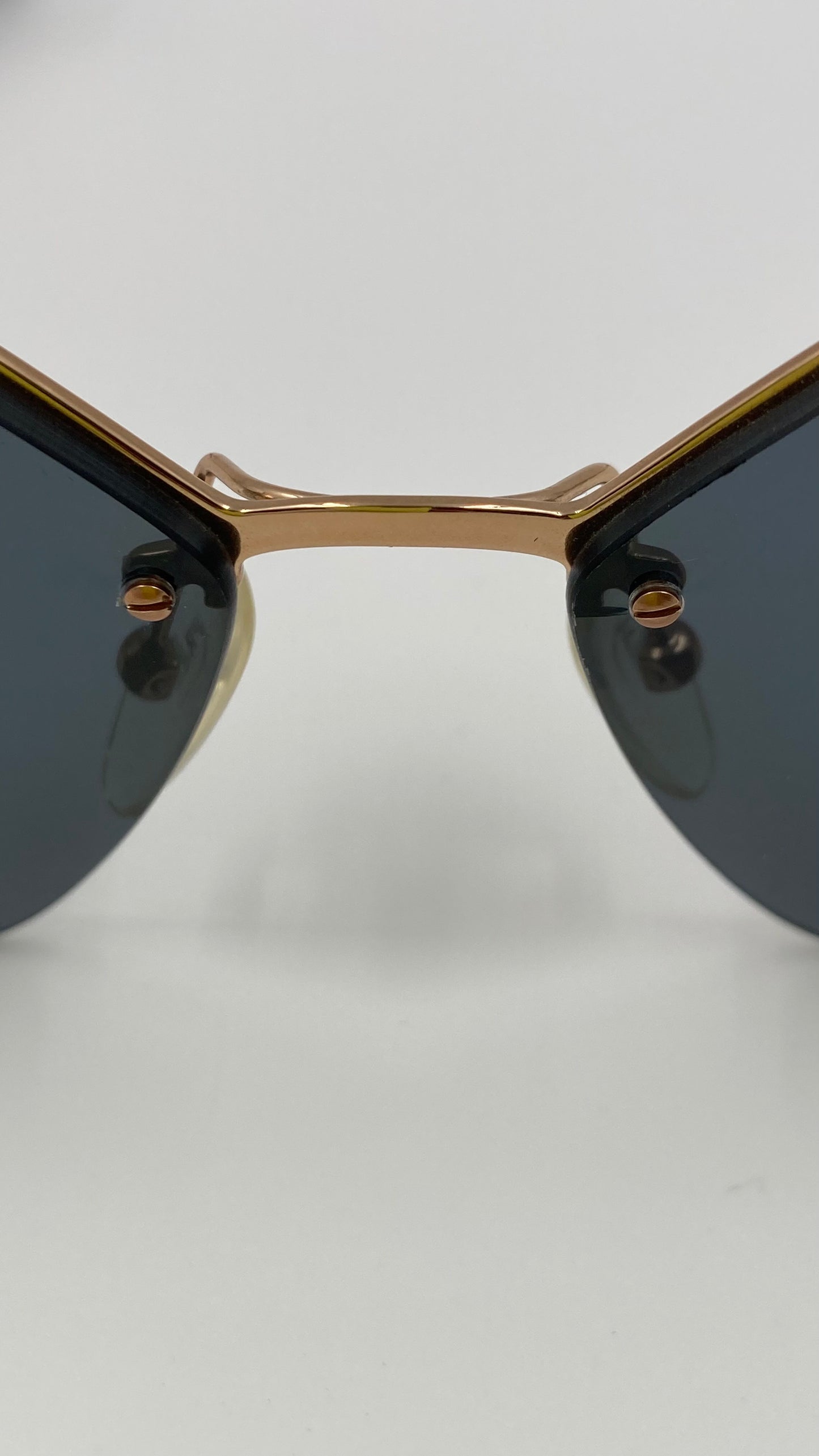 *NEW* PRADA PR68T 7OE-5Z1 SUNGLASSES - ANTIQUE GOLD/POLARIZED/GREY