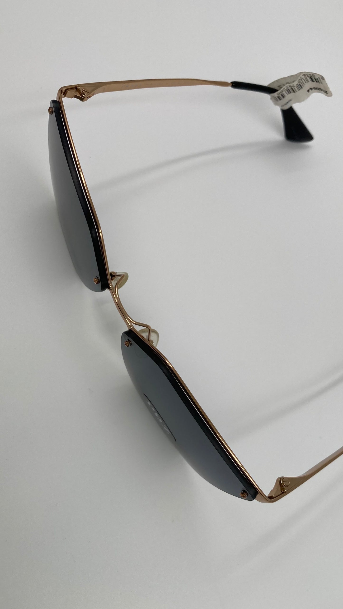 *NEW* PRADA PR68T 7OE-5Z1 SUNGLASSES - ANTIQUE GOLD/POLARIZED/GREY