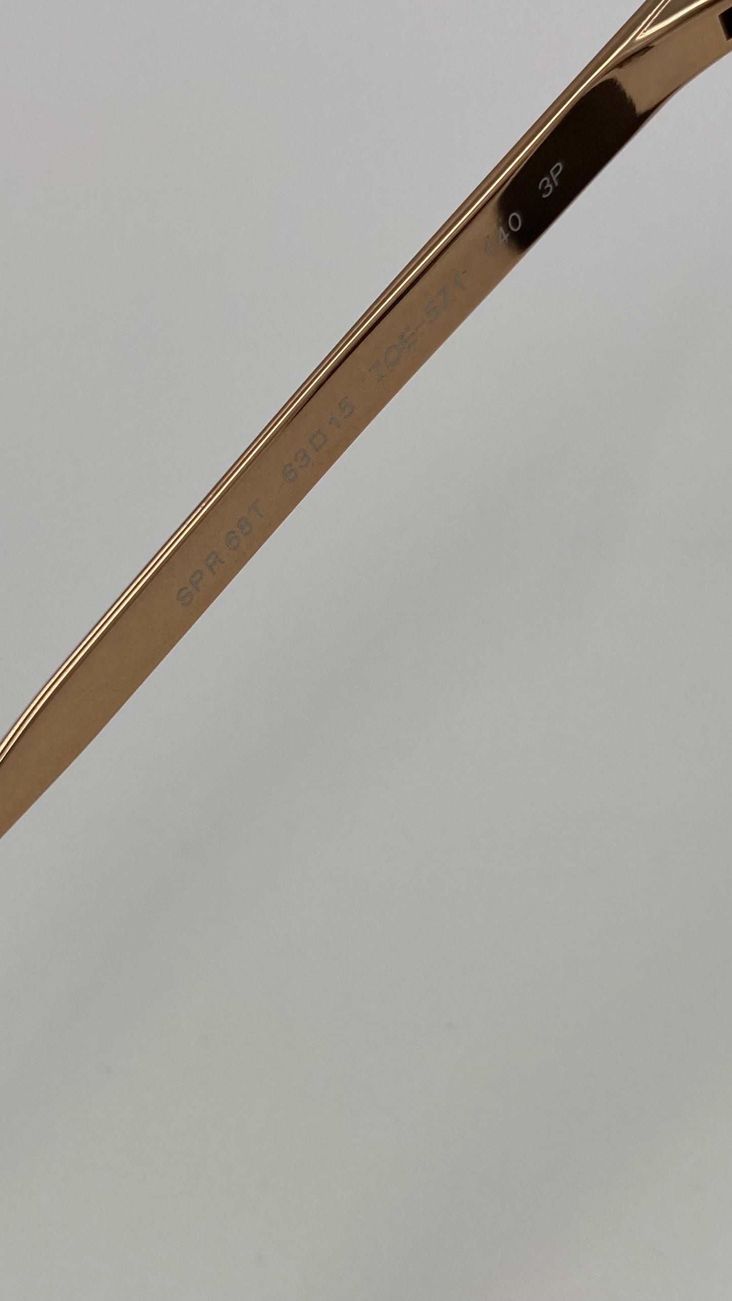 *NEW* PRADA PR68T 7OE-5Z1 SUNGLASSES - ANTIQUE GOLD/POLARIZED/GREY