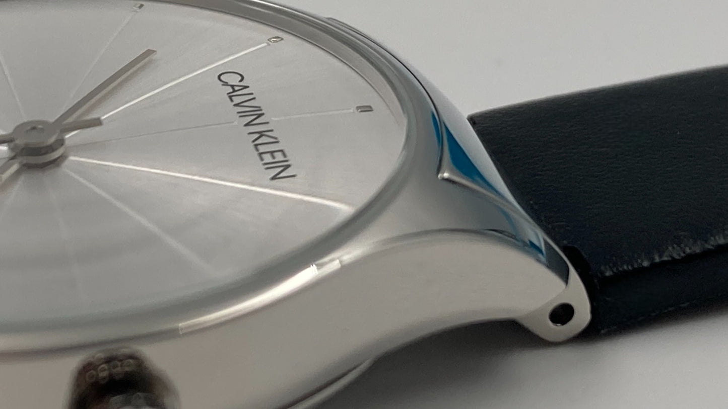 New Swiss Made CALVIN KLEIN Classic Quartz Silver Dial Ladies Watch