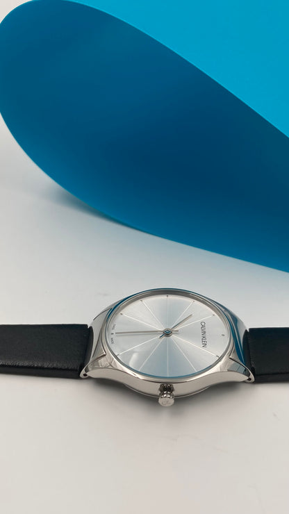 New Swiss Made CALVIN KLEIN Classic Quartz Silver Dial Ladies Watch