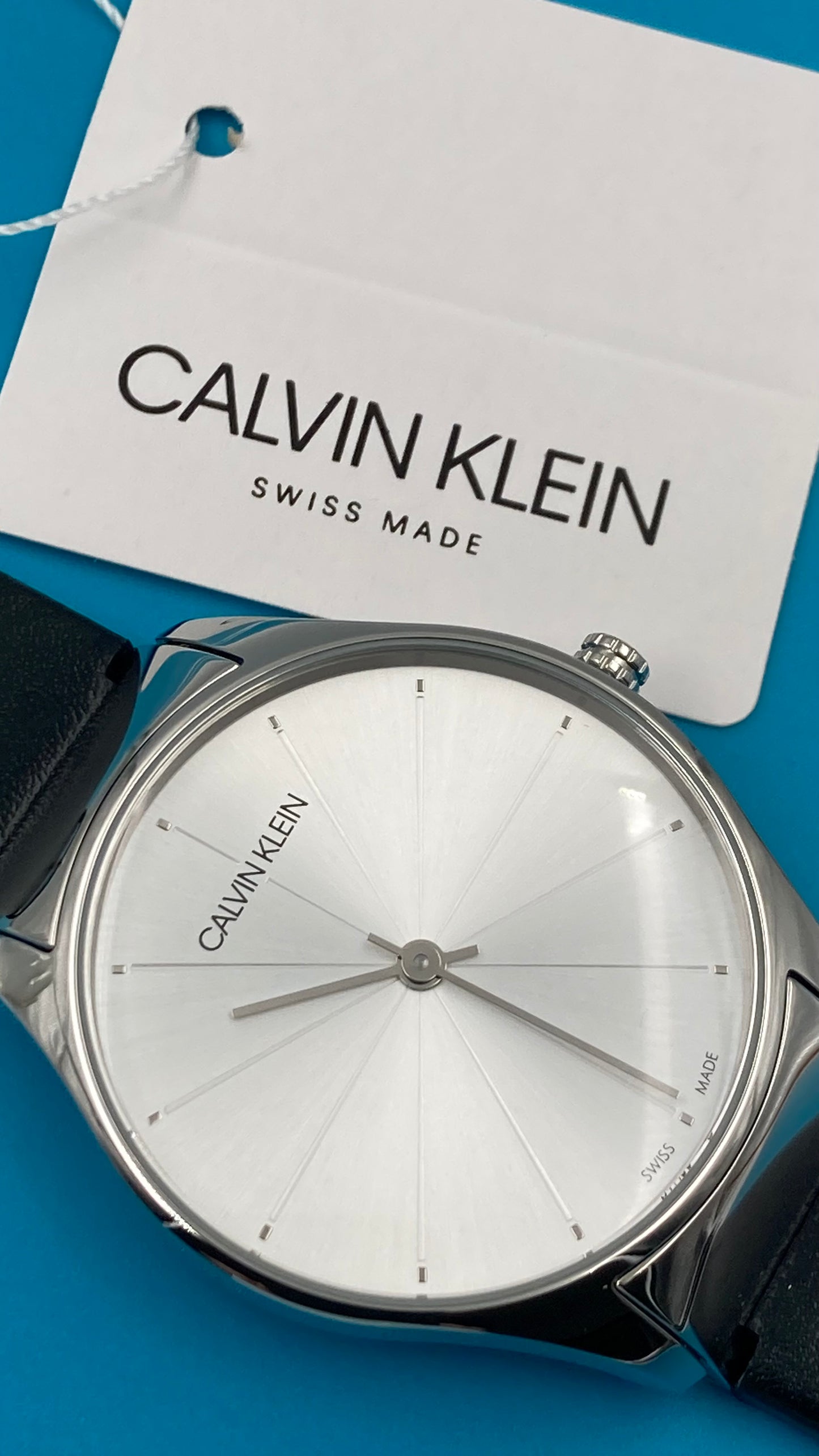 New Swiss Made CALVIN KLEIN Classic Quartz Silver Dial Ladies Watch