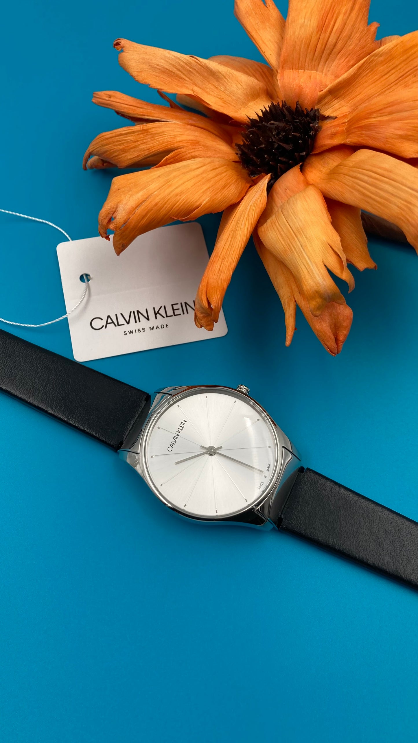 New Swiss Made CALVIN KLEIN Classic Quartz Silver Dial Ladies Watch