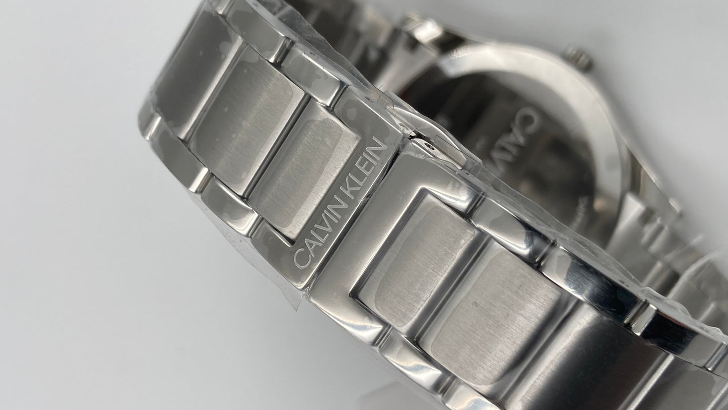 New Swiss Made CALVIN KLEIN Quartz Grey Dial Men's Watch