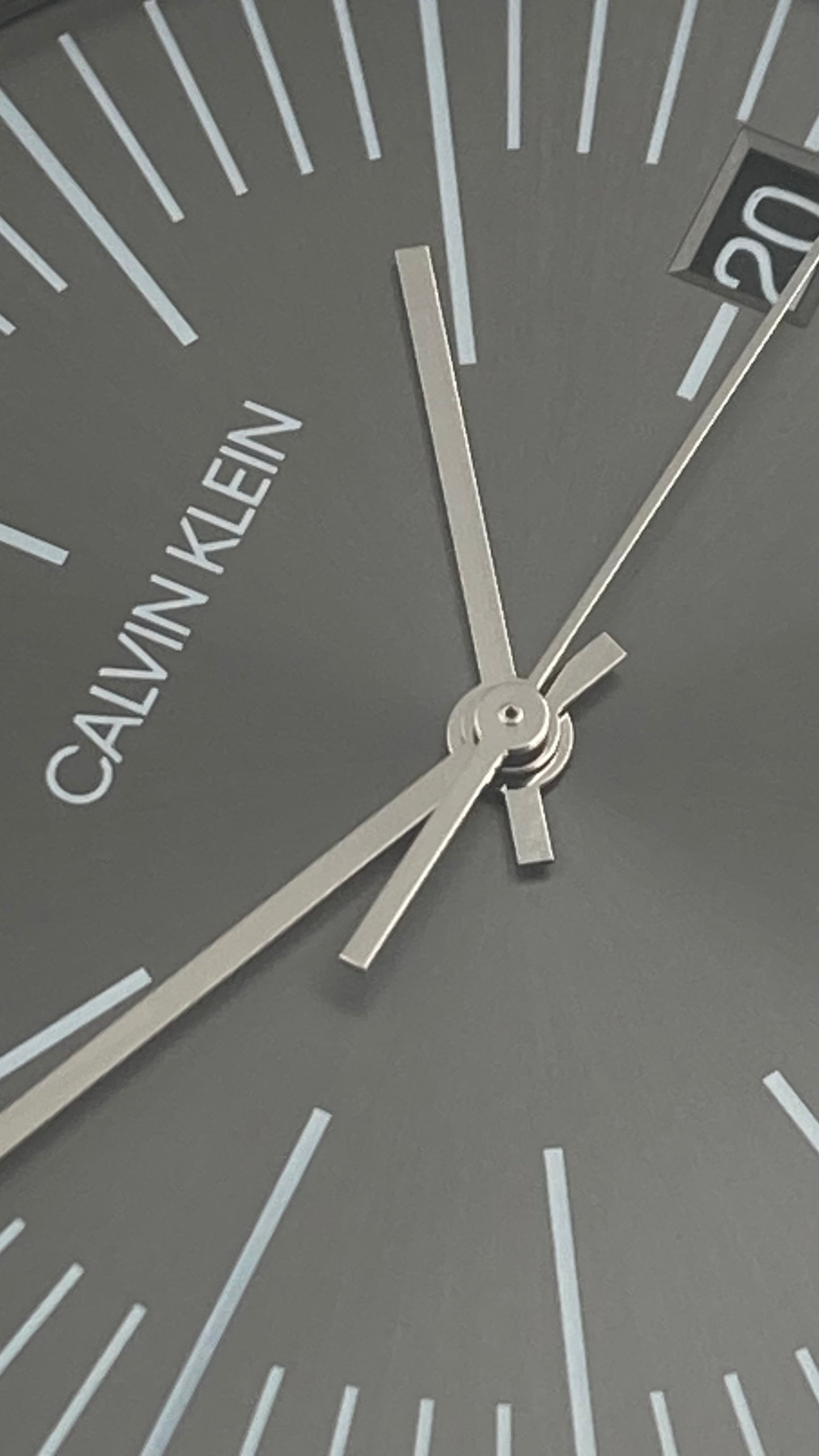 New Swiss Made CALVIN KLEIN Quartz Grey Dial Men's Watch