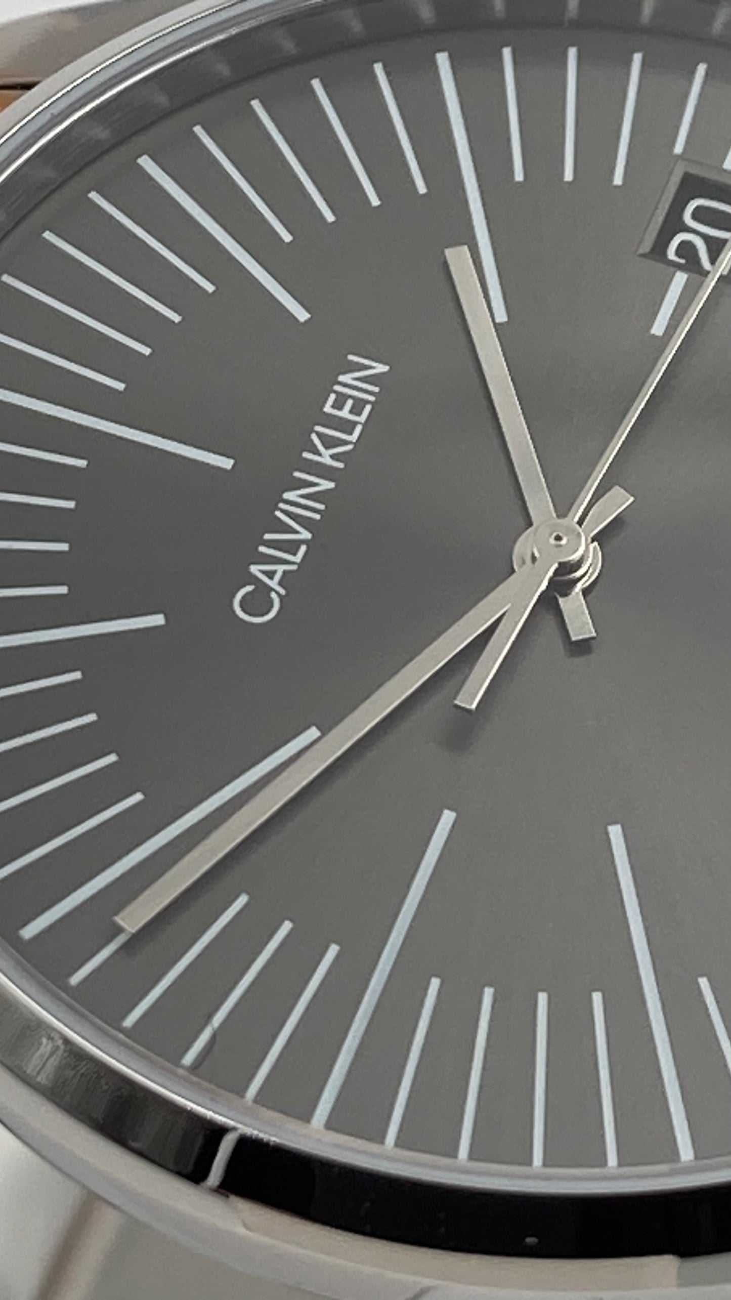 New Swiss Made CALVIN KLEIN Quartz Grey Dial Men's Watch