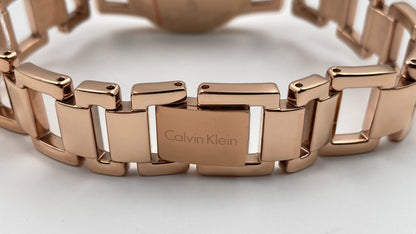 New Swiss Made CALVIN KLEIN Dainty Silver Dial Ladies Quartz Watch