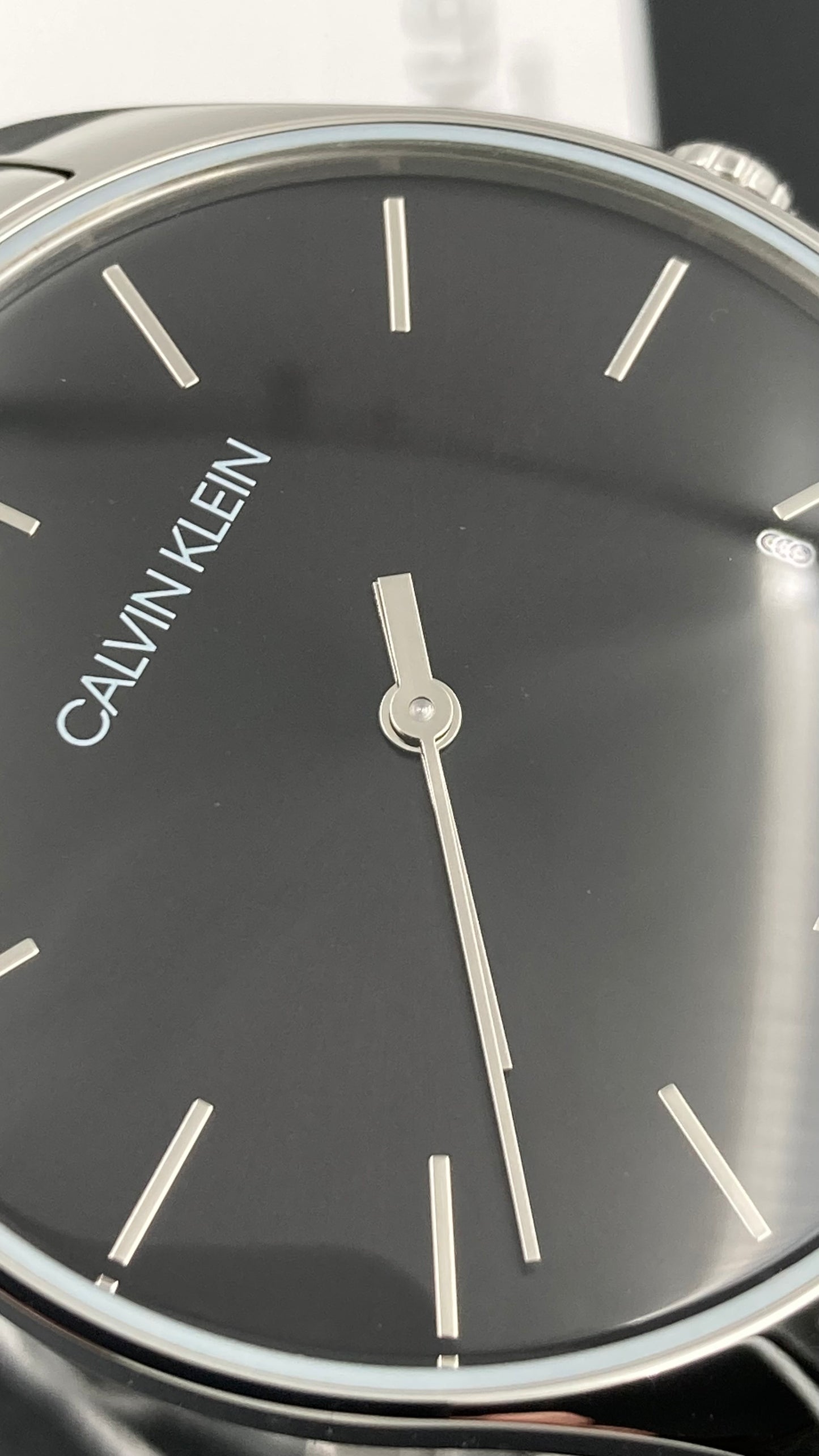 New Swiss Made CALVIN KLEIN Watch Classic Quartz Black Dial Men's Watch