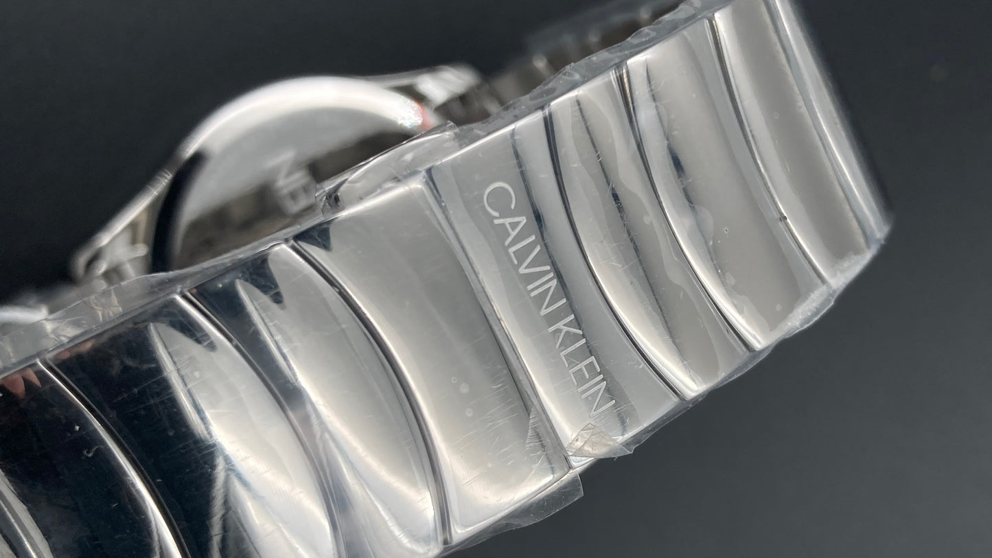 New Swiss Made CALVIN KLEIN Watch Classic Quartz Black Dial Men's Watch