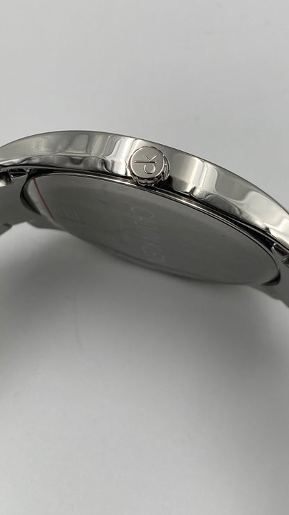 New Swiss Made CALVIN KLEIN Watch Classic Quartz Black Dial Men's Watch