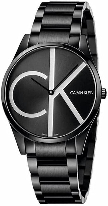 New Swiss Made CALVIN KLEIN Time Memory Quartz Black Dial Men's Watch