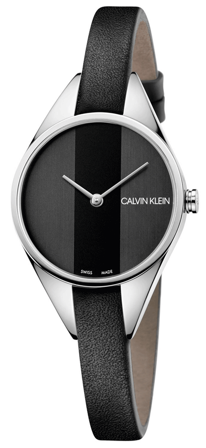 New Swiss Made CALVIN KLEIN Rebel Ladies Black Dial Quartz Watch