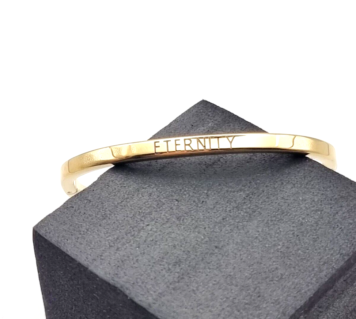 New CALVIN KLEIN ARMREIF HOOK "ETERNITY" GELBGOLD - XS