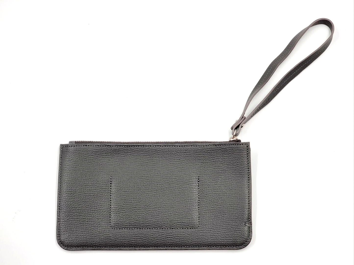 LONGCHAMP SHOP-IT LEATHER POUCH SMALL - GREY