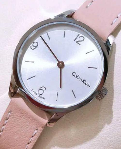 New Swiss Made CALVIN KLEIN Endless Silver Dial Ladies Quartz Watch