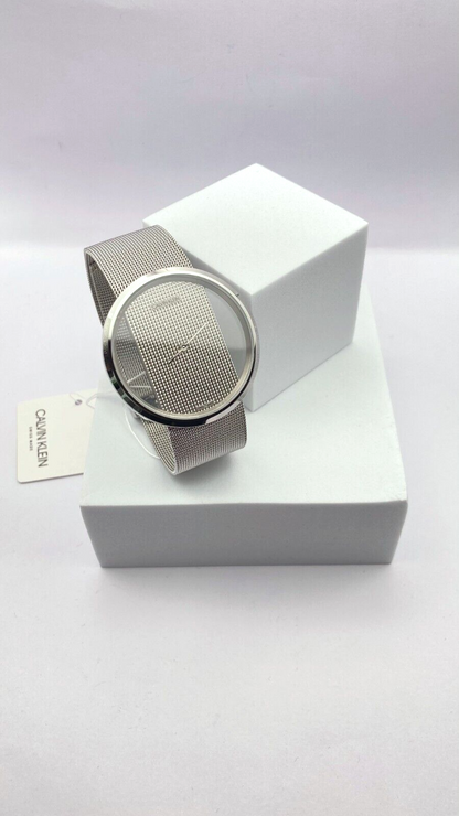 New Swiss Made CALVIN KLEIN Quartz Clear Dial Ladies Watch