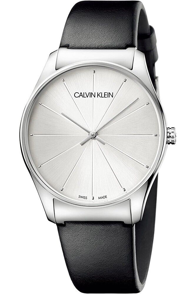 New Swiss Made CALVIN KLEIN Classic Quartz Silver Dial Ladies Watch