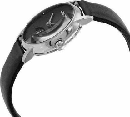 New Swiss Made CALVIN KLEIN Established Quartz Black Dial Ladies Watch