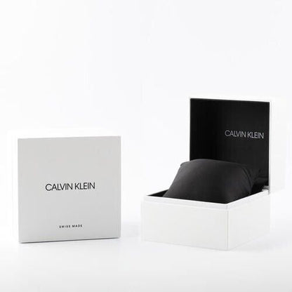 New Swiss Made CALVIN KLEIN Minimal Quartz Silver Dial Men's Watch