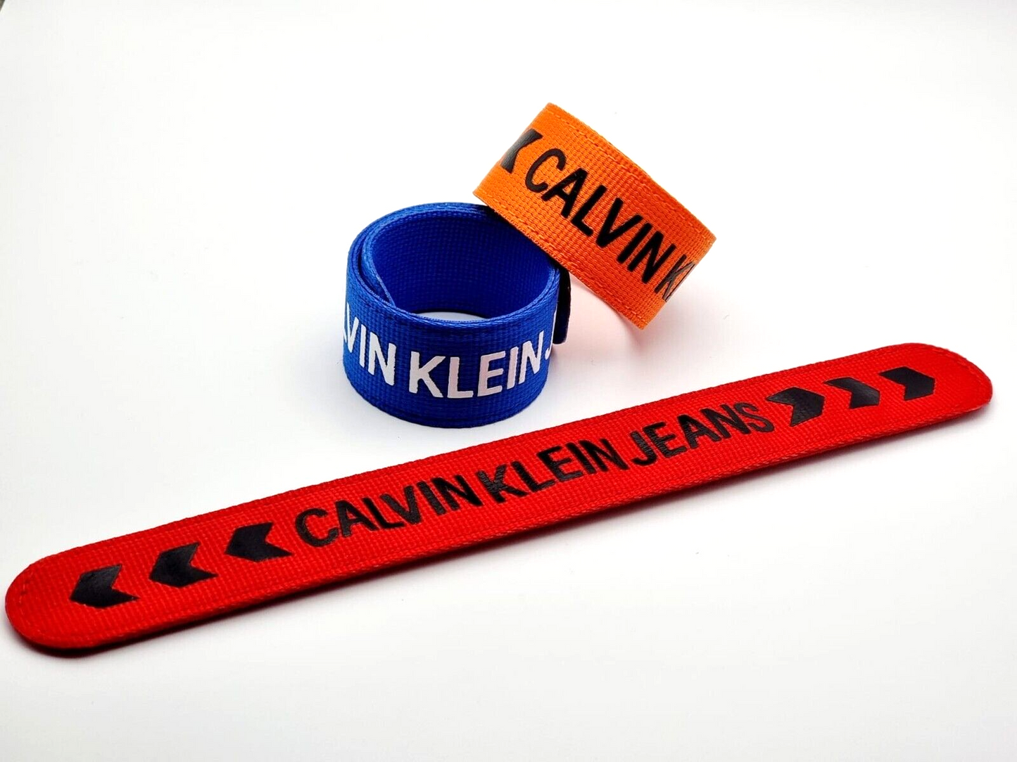 New CALVIN KLEIN JEANS HIT&FUN KJJLDB850200 BRACELETS - ORANGE/RED/BLUE