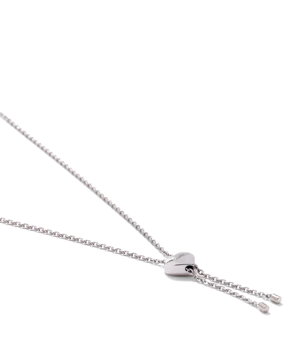 New CALVIN KLEIN SIDE KJ5QMN000300 STAINLESS STEEL NECKLACE - SILVER