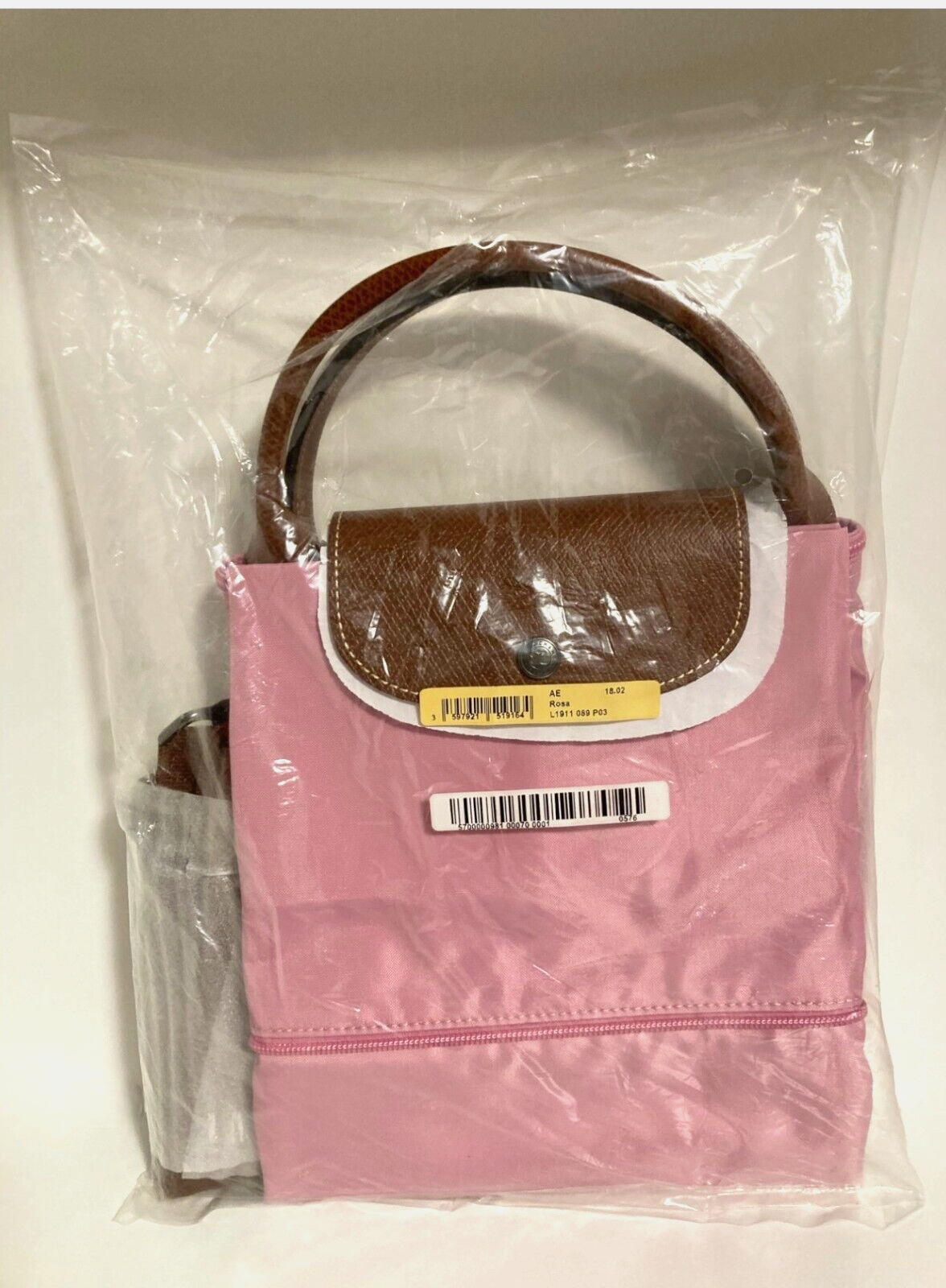 New LONGCHAMP LE PLIAGE EXTENDABLE TRAVEL BAG - PINK