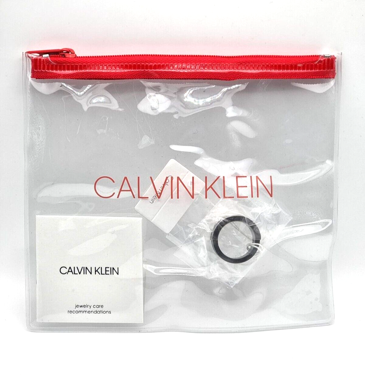 New CALVIN KLEIN RING MAGNET EDELSTAHL/SCHWARZ - Gr.  60