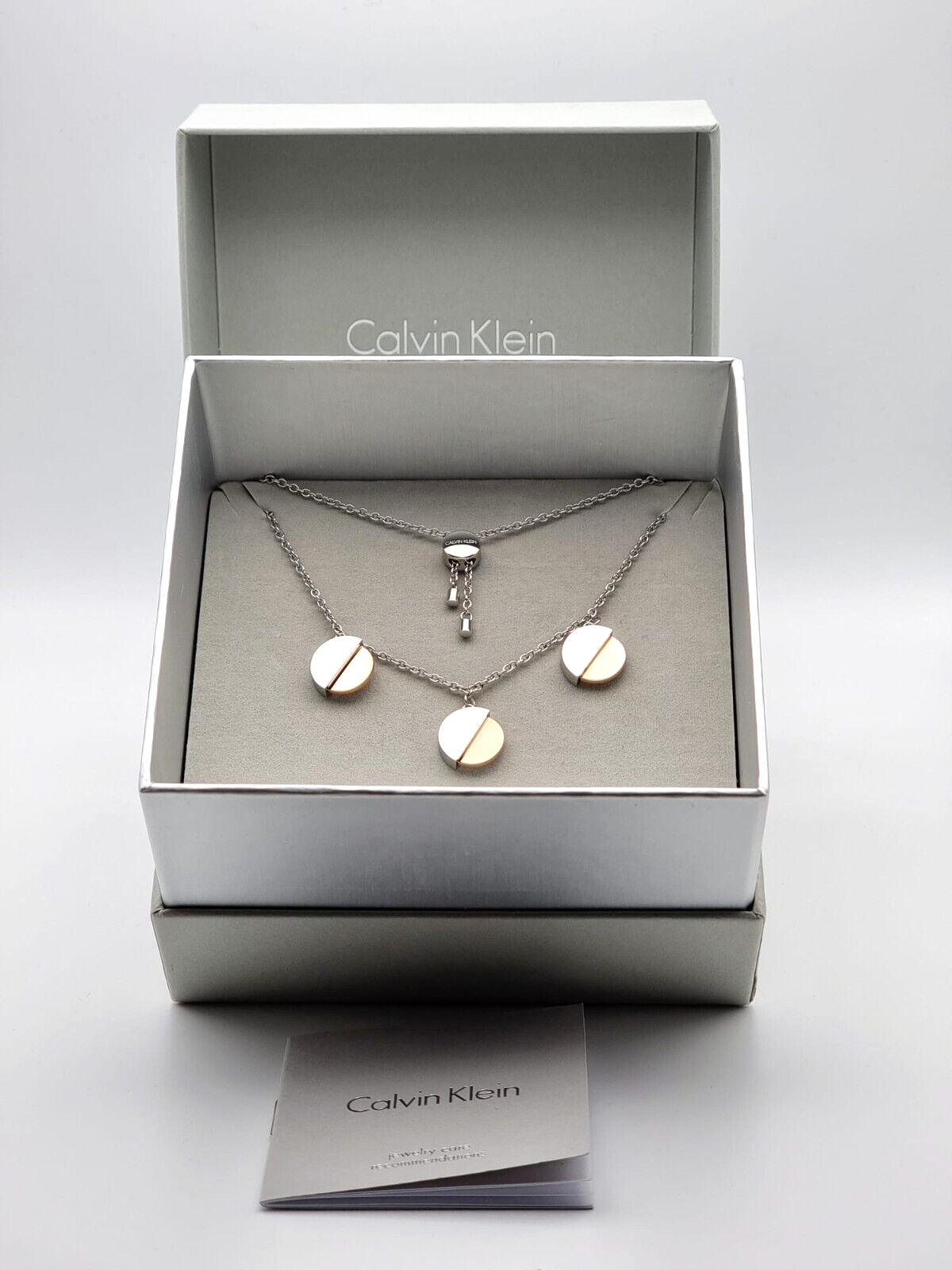 Neu CALVIN KLEIN SPICY KJ8RPB200100 EDELSTAHLARMBAND - SIL/ROSÉGOLD