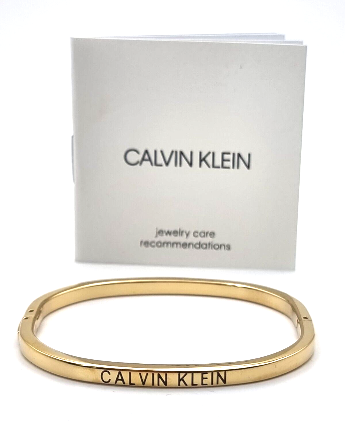 New CALVIN KLEIN ARMREIF HOOK "LOVE" GELBGOLD - XS