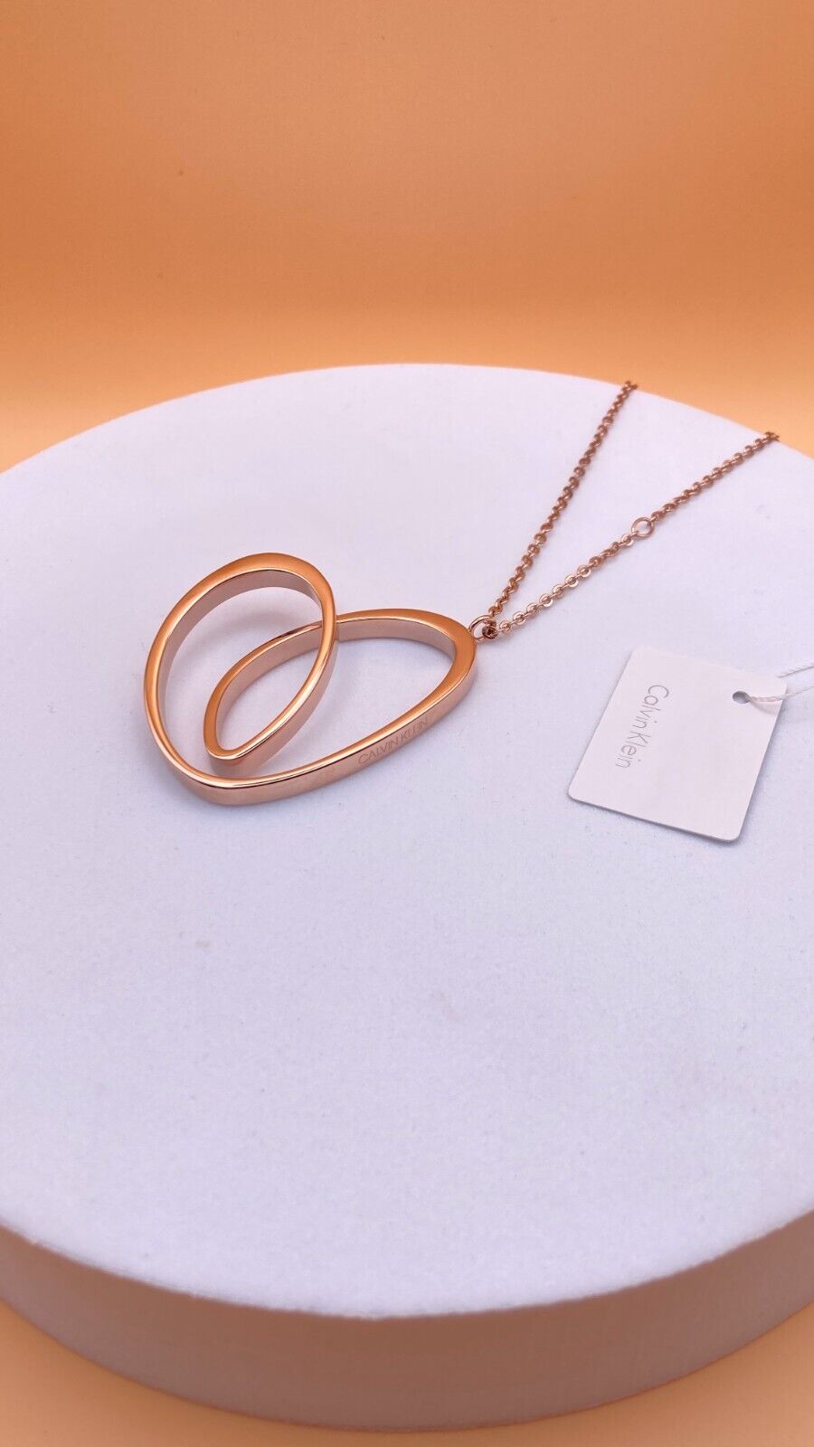 New CALVIN KLEIN WARM NECKLACE KJ5APN100200 - ROSE GOLD PVD