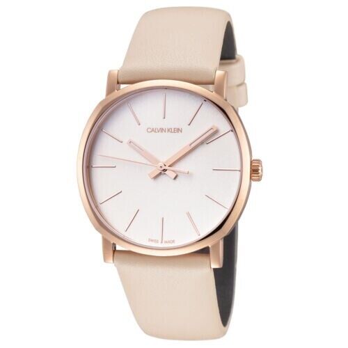 New Swiss Made CALVIN KLEIN Posh Quartz White Dial Ladies Watch