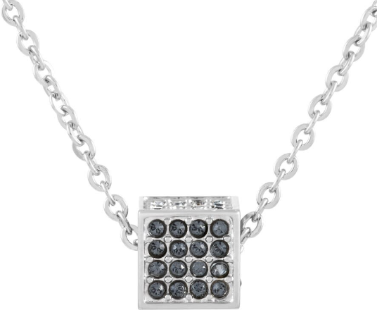 New CALVIN KLEIN ROCKING KJ9CAN040100 STAINLESS STEEL NECKLACE - GREY CRYSTALS