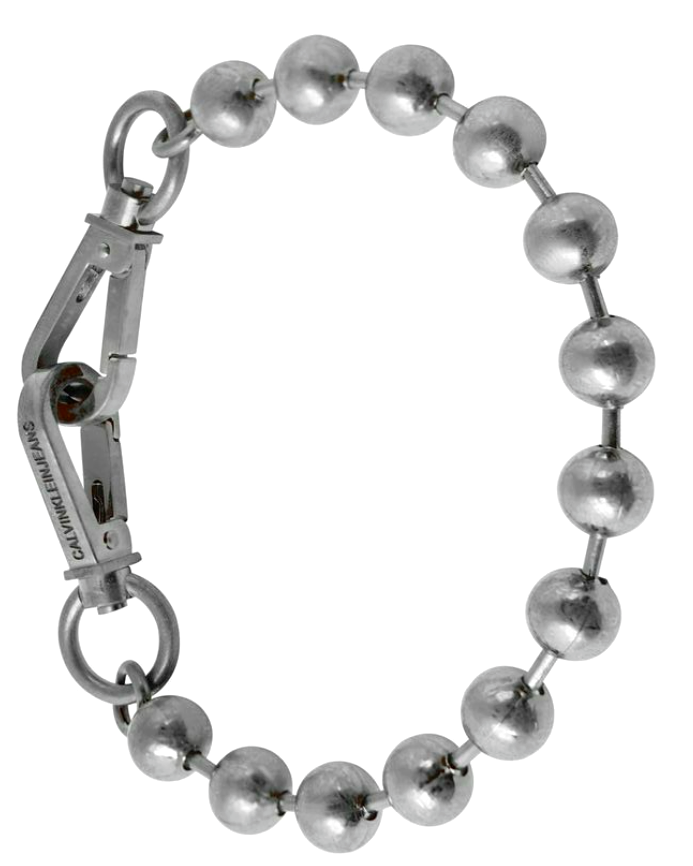 New CALVIN KLEIN JEANS KJJTMB19010M STAINLESS STEEL BRACELET - GUNMETAL - M