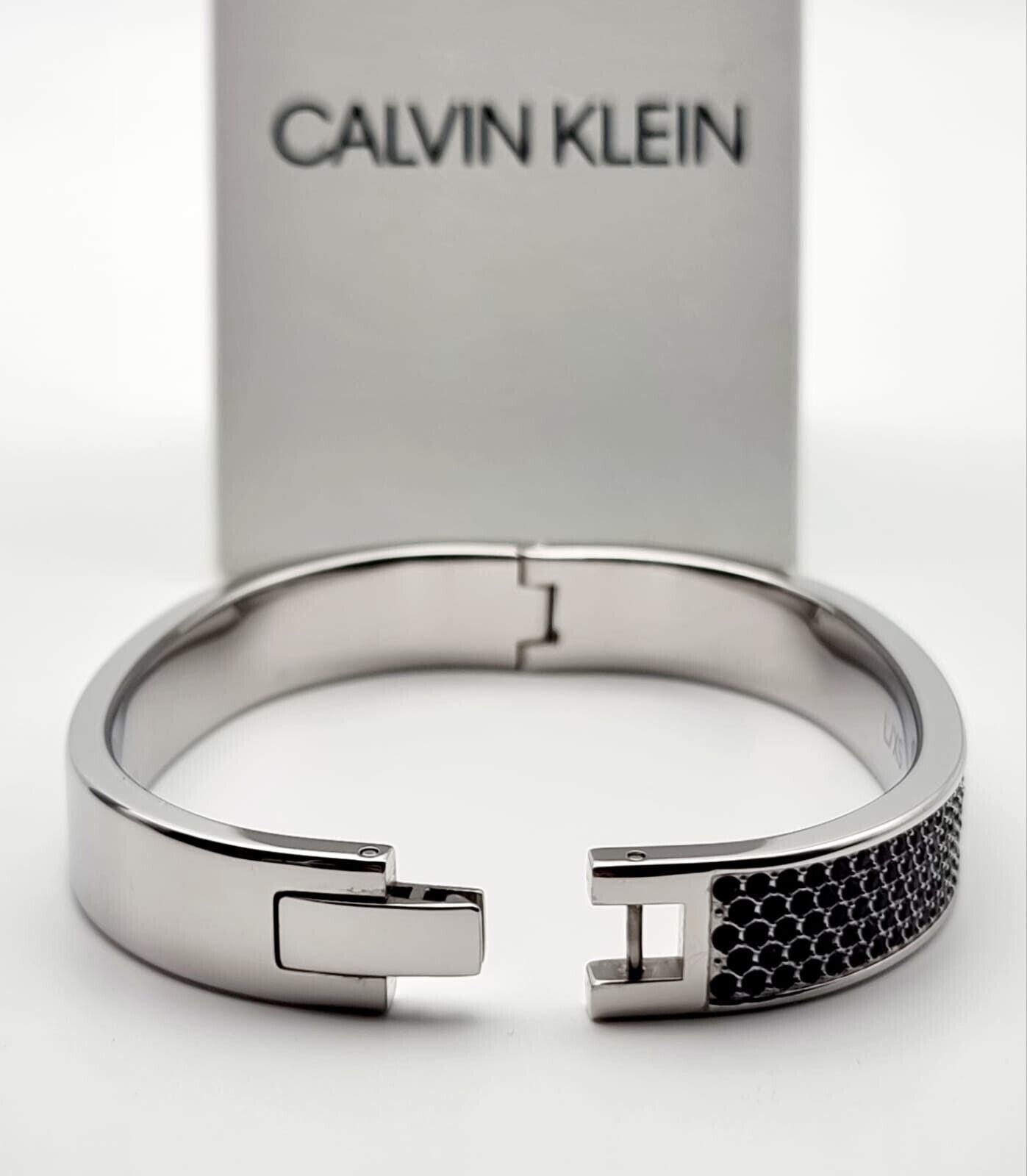 New CALVIN KLEIN HOOK KJ06BD0401XS STAINLESS STEEL BANGLE - SIZE XS